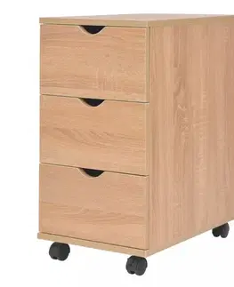 Kontajnery do pracovne Kontajner s kolieskami Dekorhome