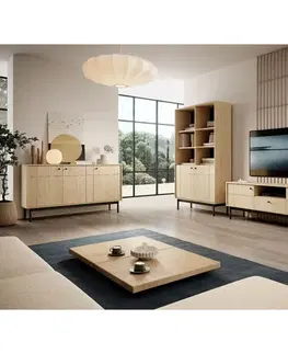 Nábytok ArtPS Nočný stolík JAPANESE S54 | oak line
