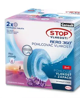 Kúpeľňové doplnky Ceresit Stop Vlhkosti AERO náplň Levandula 2x450g