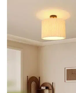 Svietidlá BRILAGI - Prisadený luster NORDIC WAVE 1xE27/15W/230V pr. 32 cm ľanová/čierna BRI388