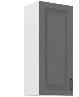 Kuchynské skrinky visiace Kuchynská skrinka Stilo dustgrey/biely 40g/90 1f