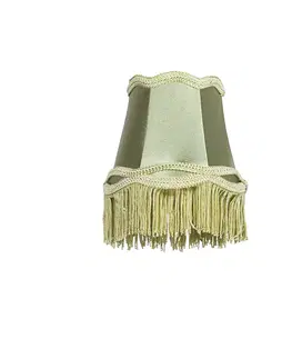 Tienidlo na lampu Tienidlo z látky zelené 12 cm - Granny