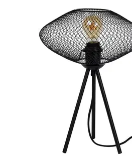 Lampy Lucide 21523/01/30 - Stolná lampa MESH 1xE27/40W/230V čierna 21523/01/30