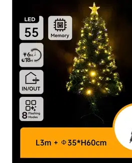 Vianočné dekorácie  B.V.  - LED Vonkajší vianočný stromček LED/3,6W/230V 60 cm IP44 teplá biela B10303K6P
