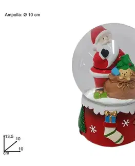 Vianočné dekorácie MAKRO - Snežítko Santa 10cm