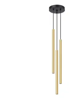 Svietidlá  SL.1197 - Luster na lanku PASTELO 3xG9/8W/230V zlatá SL.1197