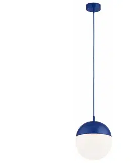 Svietidlá Argon 9000 - Vonkajšie závesné svietidlo na lanku LIV 1xE27/15W/230V IP44 modré 9000