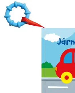 Leporelá, krabičky, puzzle knihy Textilkönyv rágókával - Járművek