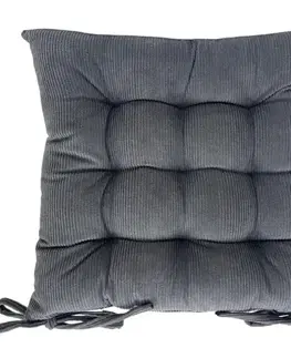 Bytový textil Poduška na stoličku PB2555 40x40 cm 10 tmavosivá
