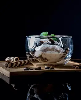 Misky a misy KONDELA Hotcolder Typ 21 termo miska na zmrzlinu (2 ks) 300 ml priehľadná