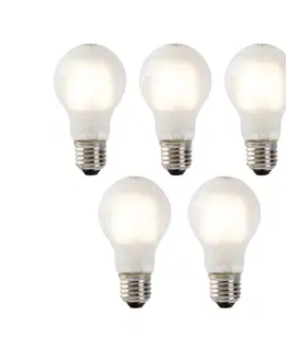 LED osvetlenie Sada 5 LED žiaroviek E27 s vláknom mliečne sklo A60 2W 180lm 2700K