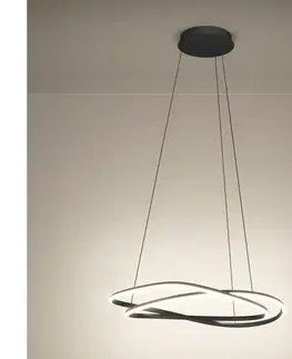 Svietidlá Eglo 390515 - LED stmievateľný luster na lanku GUNTIN LED/60W/230V sivá + diaľkové ovládanie 390515