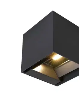 Svietidlá  LED solárne nástenné svietidlo so senzorom LED/9W/5V, IP65, 2600 mAh, antracit 24089