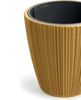 Kvetináče a truhlíky DBOR400-117U plastový kvetináč 39 cm horčicová