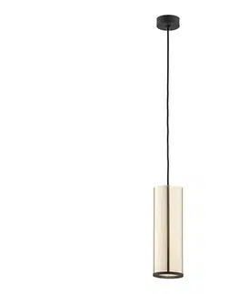 Svietidlá Argon 4246 - Luster na lanku LINEA 1xE27/15W/230V mosadz/čierna 4246