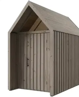 Drevené domčeky na záhradu Záhradný domček Swedish Barn 1622 sivý V4