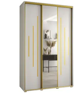 Šatníkové skrine Skriňa 45 Canaris 13 150 biela/gold