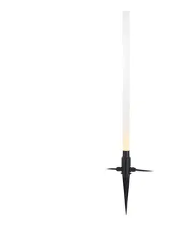 LED osvetlenie Markslöjd 107719 - LED vonkajšia lampa GARDEN24 LED/3W/24V 66 cm IP44 čierna/priehľadná 107719