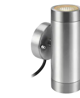Svietidlá Markslöjd 108170 - Vonkajšie LED nástenné svietidlo GARDEN24 2xLED/3W/24V IP44 s matným chrómom 108170