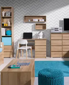Regále ArtMadex Vysoký regál COSMO C01 | dub riviera