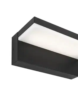 LED osvetlenie  LED vonkajšie nástenné svietidlo NOLA LED/12W/230V IP65 čierne SKU047023
