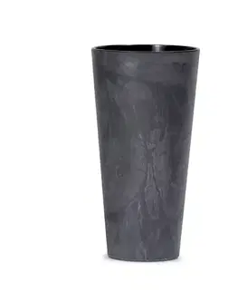 Kvetináče a truhlíky NABBI DTUS300E plastový kvetináč 30 cm antracit