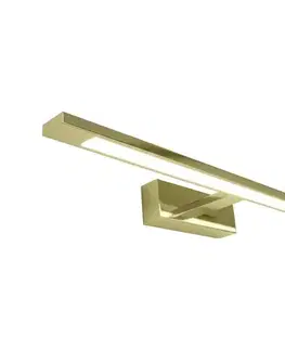 Svietidlá  LED osvetlenie zrkadla do kúpeľne KLIMT, 12 W, 230 V, 3000/4000/6000 K, 60 cm, IP44, zlaté ML2042