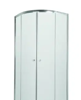 Sprchovacie kúty INVENA - Sprchovací kút štvrťkruh VITORIA, profil: chróm, sklo číre 80x80cm AK-49-185-O