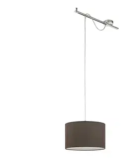 Svietidlá Eglo 96797 - Závesné svietidlo CALCENA 1xE27/60W/230V hnedá 96797