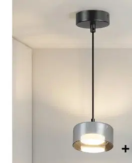 Svietidlá BRILAGI - LED Luster na lanku AURA LUX 1xGX53/30W/230V čierna/dymová WO-OEM-CF-16-BK