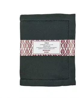 Bytový textil Podložka SAGA antracit 30x40 easy care kpl. 4 ks