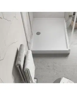 Vane MEXEN - Flow+ sprchová vanička obdĺžniková 80 x 90, biela lesk 46R108090H