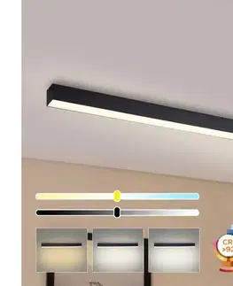 Svietidlá BRILAGI - LED stmievateľné stropné svietidlo SLEEKLINE LED/40W/230V Wi-Fi Tuya čierne + diaľkový ovládač BRI468