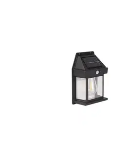 LED osvetlenie  LED Vonkajšie solárne nástenné svietidlo so senzorom LED/1W/3,7V 1200 mAh IP65 SOLAR WALL CASE BULB