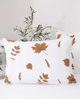 Dekoračné obliečky MKLozkoviny.sk Flanelová obliečka na vankúš 50 x 70 cm - Jeseň-  -