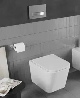 Záchody MEXEN/S - Teo Závesná WC misa vrátane sedátka s slow-slim, duroplast, biela 30850600