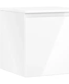 Kúpeľňový nábytok MEXEN/S - Orio kúpeľňová skrinka pod umývadlo 50 cm s doskou, 1 šuplík, biela lesk 91A10-05047-1-BFC00