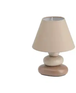Lampy Brilliant - Stolná lampa PAOLO 1xE14/40W/230V keramika/béžová 92907/20
