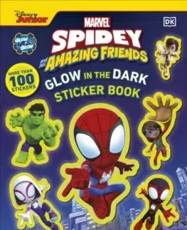 Nalepovačky, vystrihovačky, skladačky Marvel Spidey and His Amazing Friends Glow in the Dark Sticker Book