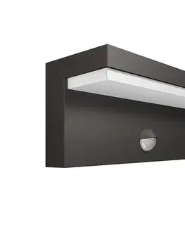 Záhradné lampy Philips 16484/93/P3 - LED Vonkajšie svietidlo so senzorom BUSTAN 2xLED/4,5W IP44 16484/93/P3