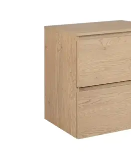 Skrinky do kúpeľne Elvisia Skrinka pod umývadlo s doskou SIMPLE Light oak D60/1 | 60 cm