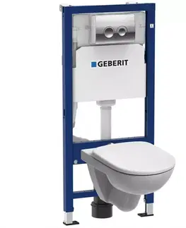 Sanitárna keramika Podomietková zostava + tlačidlo Delta 25 chróm + WC misa Selnova