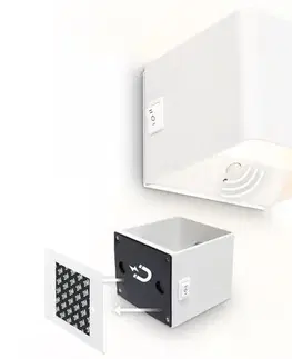 Svietidlá Briloner 3879016 - LED nabíjateľné nástenné svietidlo s pohybovým senzorom BORRA LED/1,5W/5V 3600 mAh biela 3879016