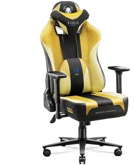 Otočné kreslá Otočné kreslo King  Diablo X-Player 2.0 dark sunflower