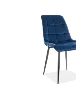 Jedálenské zostavy Jedálenská stolička CHIC VELVET Signal