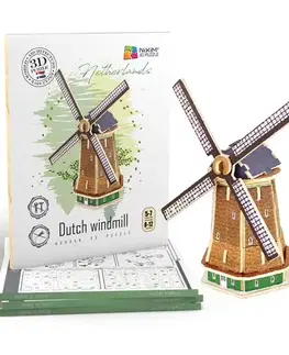 3D puzzle 3D Creative Drevené 3D puzzle Holandský veterný mlyn