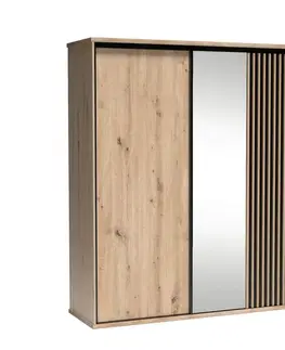 Šatníkové skrine CAROLYN 14 šatníková skriňa, dub artisan