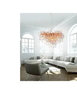 Svietidlá Paul Neuhaus 2192-11 - Luster na lanku ICICLE 10xG9/40W/230V 50x100 cm mosadz 2192-11