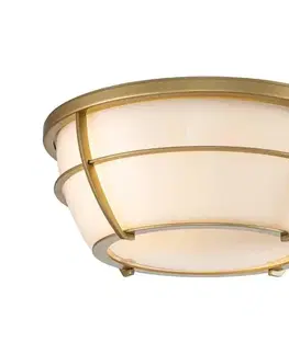 Svietidlá Elstead Quoizel QZ-CHANCE-F-PNBR- Kúpeľňové stropné svietidlo CHANCE 2xE27/60W/230V IP44 QZ-CHANCE-F-PNBR