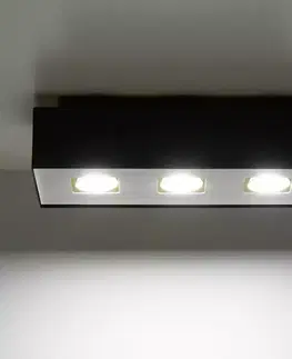 Vnútorné osvetlenie Stropná Lampa Atlanta 3 BLACK A-072